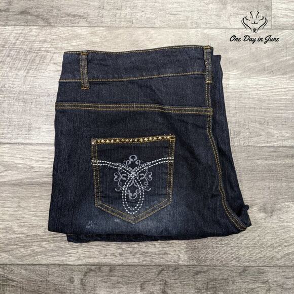 Imperial Distressed Cropped Jeans Size 20 - Picture 5 of 5